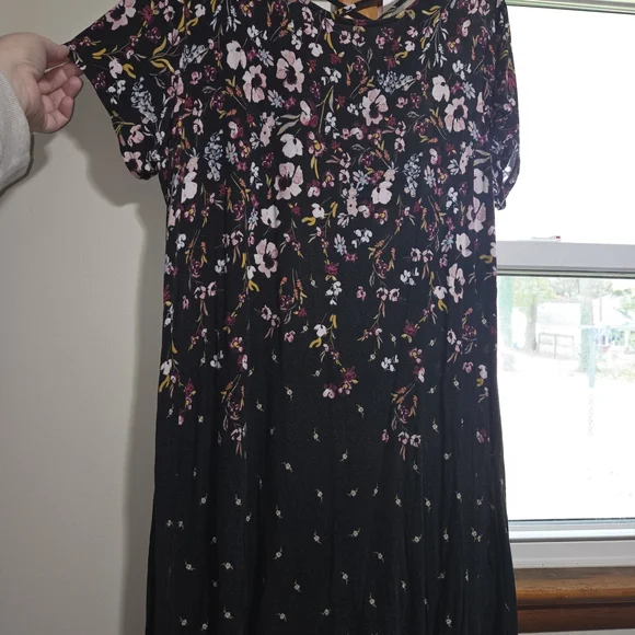 maurices black dress Black Balloon Sleeve Babydoll Mini Dress